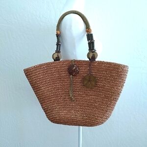 Like New! Sun N Sand Tan Woven Tote